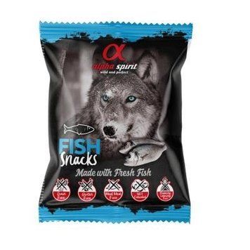 Alpha Spirit DOG Snacks рыба полувлажное лакомство кубики 50гр 300 мл 21*12*7см 78307 фото