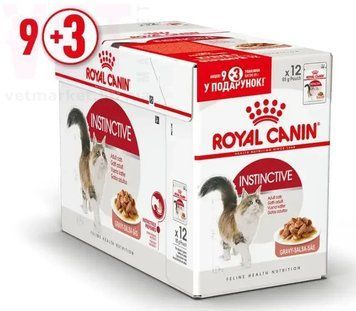АКЦІЯ Royal Canin Instinctive вологий корм для котів на щодень 9+3 по 85 г 82387 фото