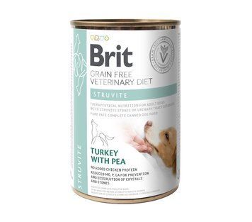 Brit Grain Free Vetdiets Struvite Turkey with Pea вологий корм для собак з індичкою і горохом для лікування сечокам'яної хвороби 400 г 74324 фото