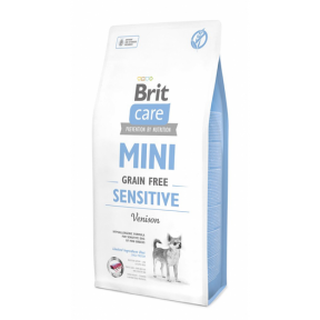 Brit Care GF Mini Sensitive Гипоаллергенный корм для собак мелких пород с чувствительным пищеварением с олениной 35826 фото