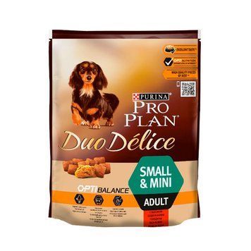 PRO PLAN Duo Delice Small & Mini Adult сухий корм для дорослих собак дрібних порід із яловичиною 700г 39952 фото