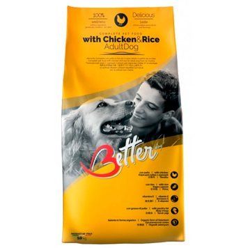 Better Adult Dog Chicken & Rice з куркою, 10 кг 72364 фото