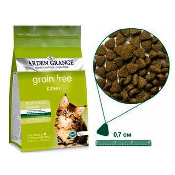 Arden Grange Kitten Fresh Chicken&Potato Беззерновой корм для котят с курицей 1 кг 38427 фото