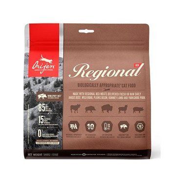 Orijen Regional Red Cat Сухий корм для кішок з червоних видів м'яса 340г 64685 фото