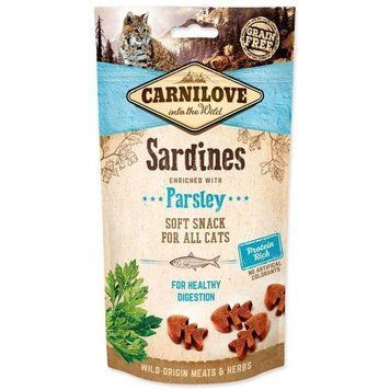 Лакомство Carnilove Cat Semi Moist Snack для кошек c сардиной и петрушкой 50 г 73736 фото
