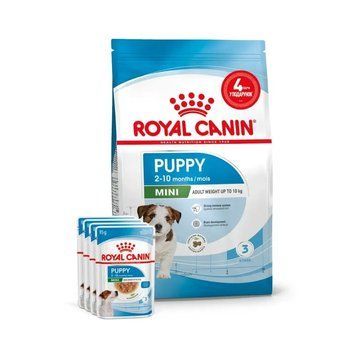 АКЦІЯ Royal Canin Mini Puppy набір корму для цуценят 2 кг + 4 паучі 78218 фото