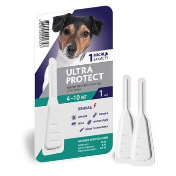 Ultra Protect Капли на холку для собак Черная 33989 фото