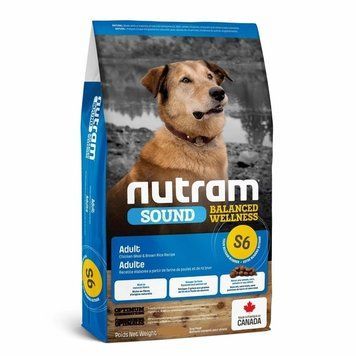 Nutram S6 Sound Balanced Wellness Adult Dog Сухий корм для собак з куркою та рисом 11.4 кг S6_NUTRAM Sound BW Холістик для дор собак; з куркою та корич. рисом, 11.4 кг 77632 фото