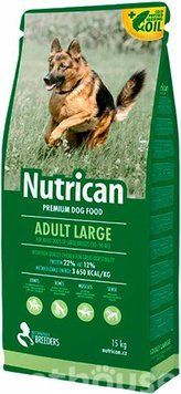 Nutrican Adult Large корм для собак великих порід будь-якого віку зі смаком курки 15кг 77731 фото