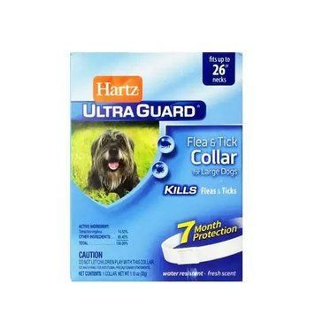 Ultra Guard Hartz белый 65 см &mdash; ошейник от блох и клещей для собак крупных пород 47101 фото