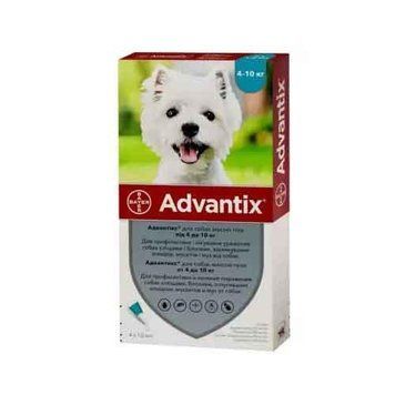 Advantix (Адвантікс) для собак Bayer від 4 кг до 10 кг 4 піпетки 1589 фото