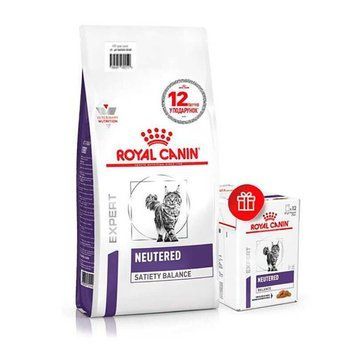 АКЦІЯ Royal Canin Neutered Satiety Balance сухий корм для сечокам'яної хвороби в котів 3,5 кг + 12 пауч 80573 фото