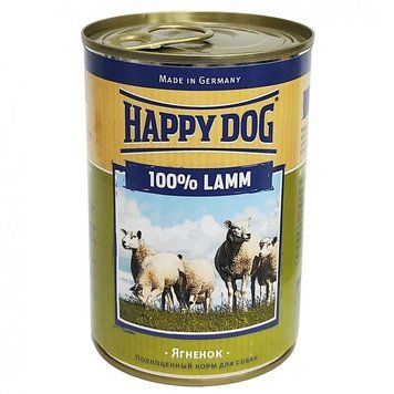 Happy Dog Dose 100 % Lamb Pure Влажный корм для собак всех пород с ягненком 400г. Зеленый 61720 фото