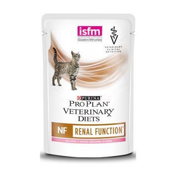 Purina Veterinary Diets NF Renal Function лечебные консервы для кошек при патологии почек, с лососем пауч 85 г 62532 фото