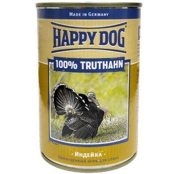 Happy Dog Dose 100 % Truthahn Влажный корм для собак с индейкой 400г 14,5*4,5см 400мл 62440 фото