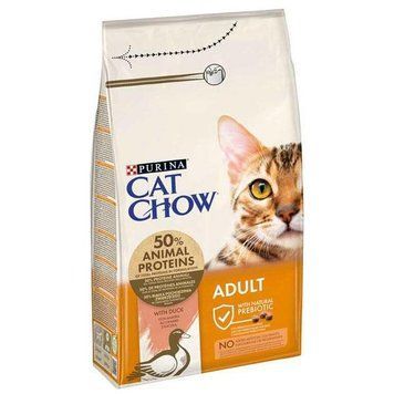 Акция! Cat Chow Adult Duck Сухой корм для кошек с уткой, 1,5 кг 500 г (весовка) 57665 фото
