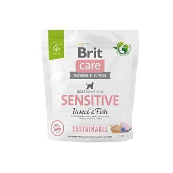 АКЦІЯ Сухий корм Brit Care беззерновий для собак з комахами та білою рибою 1 кг 73303 фото