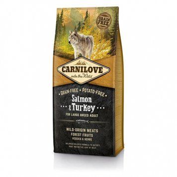 Carnilove Adult Large Breed сухий корм з лососем та індичкою для собак великих порід 1.5 кг 79354 фото