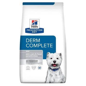 Hill's Prescription Diet Derm Complete Mini яйце та рис при харчовій алергії та атопічному дерматиті Сухий корм для дорослих собак малих порід. 1кг 77234 фото