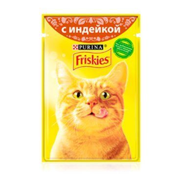 Friskies влажный корм для кошек Индейка в подливе 34155 фото