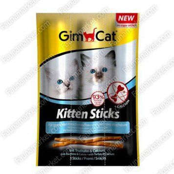 Gimcat Sticks лакомые палочки с индейкой и кальцием для котят 35035 фото