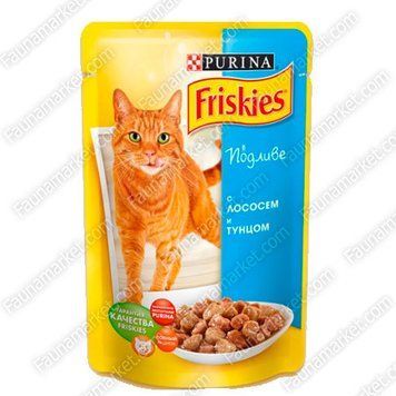 Friskies для котов влажный корм Лосось с тунцом в подливе 2 мл 28567 фото