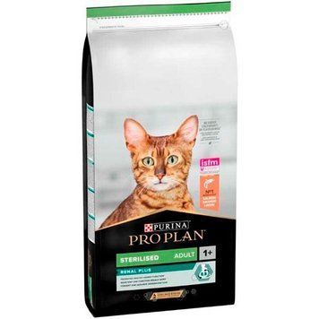 Pro Plan Cat Adult Sterilised Vital Functions Salmon Сухой корм для стерилизованных кошек с функцией поддержки почек с лососем 20см 66301 фото