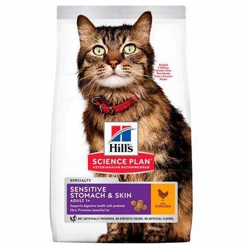Hills (Хіллс) Adult Sensitive Stomach Skin &mdash; Сухий корм для котів 1,5 кг 57133 фото