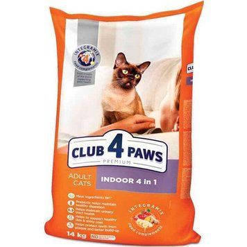 Club 4 paws (Клуб 4 лапи) Premium Indoor для кішок, що живуть в приміщенні 14кг 38796 фото
