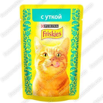 Friskies для кошек влажный корм Утка в подливе 34152 фото