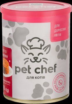Pet chef консерви для кішок Говідаїна 360г 67436 фото