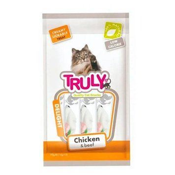 Лакомство для котов Truly с курицей и говядиной, 70 г 2,72 кг 75103 фото
