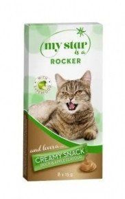 My Star Creamy Rocker стки для кошек утка с яблоком 8*15 гр 12*12 см 71939 фото