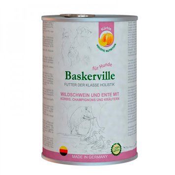 Baskerville вологий корм для собак качка і кабан з гарбузом і зеленню-800г 41131 фото