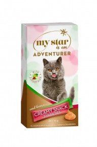 My Star Creamy Adventurer Лакомство для кошек, Индейка с клюквой и Утка с яблоками 24*15 гр 3,5см 71407 фото
