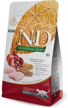 Farmina ND Low Grain Chicken Pomegranate Adult Фарміна корм для дорослих кішок Курка та гранат 300 г 80560 фото