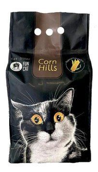 Fun Cat Corn Hills гіпоаллергенний наповненням для котячого туалет з харчової кукурудзи, без запаху, 5л 67324 фото