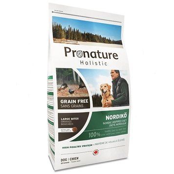 Pronature Holistic Nordiko Large Bites індичка з ягодами Сухий беззерновий холістик корм для собак середніх і великих порід 12кг 77965 фото