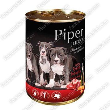 Dolina Noteci Piper Junior консерви для цуценят з яловичому серцем і морквою-400г 29408 фото