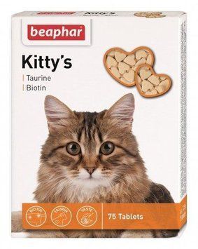Beaphar Kitty's Taurin + Biotin с биотином и таурином 11-15 кг 6871 фото