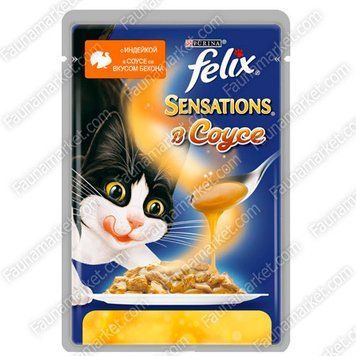 Felix Sensations з індичкою і беконом в соусі 100г 67013 фото
