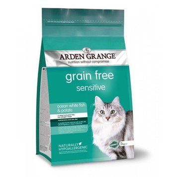 Сухий корм для кішок Arden Grange Adult Sensitive Cat для чутливого травлення з океанічною рибою 4кг 41752 фото