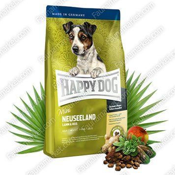 Happy Dog Mini Neuseeland Сухий корм для собак дрібних порід з чутливим травленням з ягнятком та рисом 1кг 36699 фото