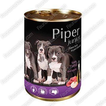 Dolina Noteci Piper Junior консерва для цуценят з телятиною і яблуком-400г 29410 фото