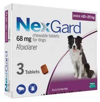 Nexgard (Нексгард) - таблетки для собак от блох и клещей "L" 10-25кг 36625 фото