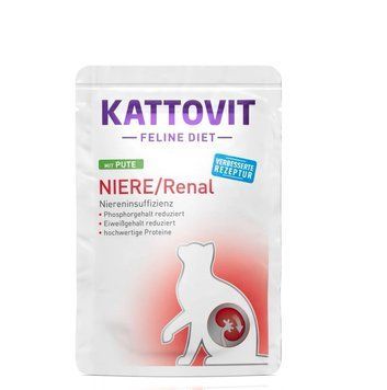 Kattovit Diet Renal, кусочки в соусе говядина 85 г. 84399 фото