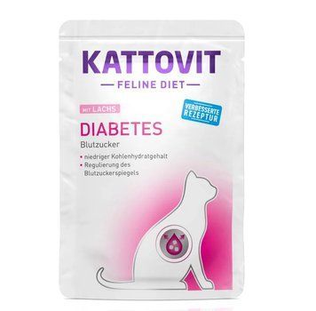 Kattovit Diet Diabetes кусочки в соусе Лосось 85 г. 84396 фото