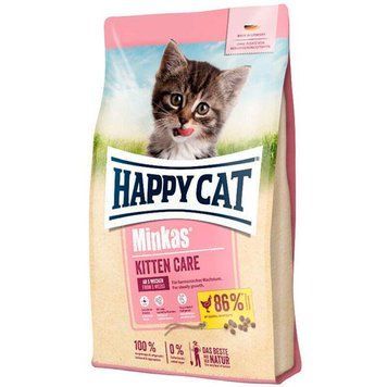 Happy Cat Minkas Kitten Care Gefl сухий корм для кошенят з птицею 10 кг 57352 фото