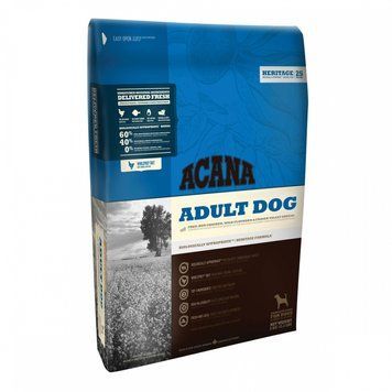 ACANA Adult Dog Recipe Сухой корм для собак с курицей для котят и щенков (1 уп./ 2 табл.) 58863 фото