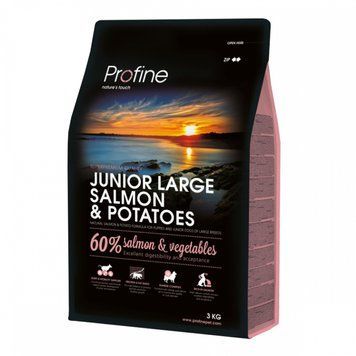 Profine Junior Large Salmon & Potato корм корм для цуценят великих порід з лососем і картоплею 15 кг 70180 фото